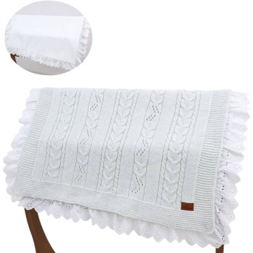 Blanket knitted+blanket cotton