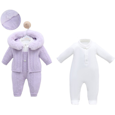 Set overalls+overalls+sweater