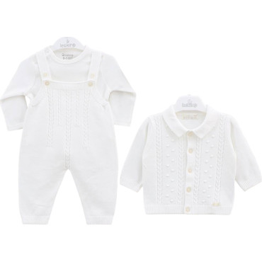 Set overalls+body+sweater