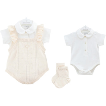 Set overalls+body+socks