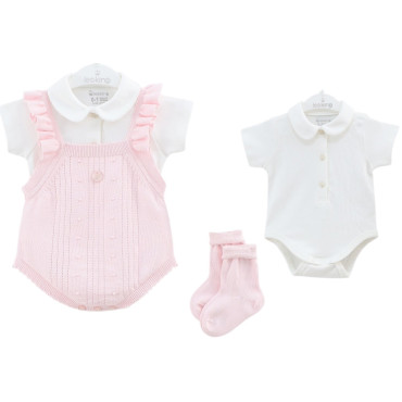 Set overalls+body+socks