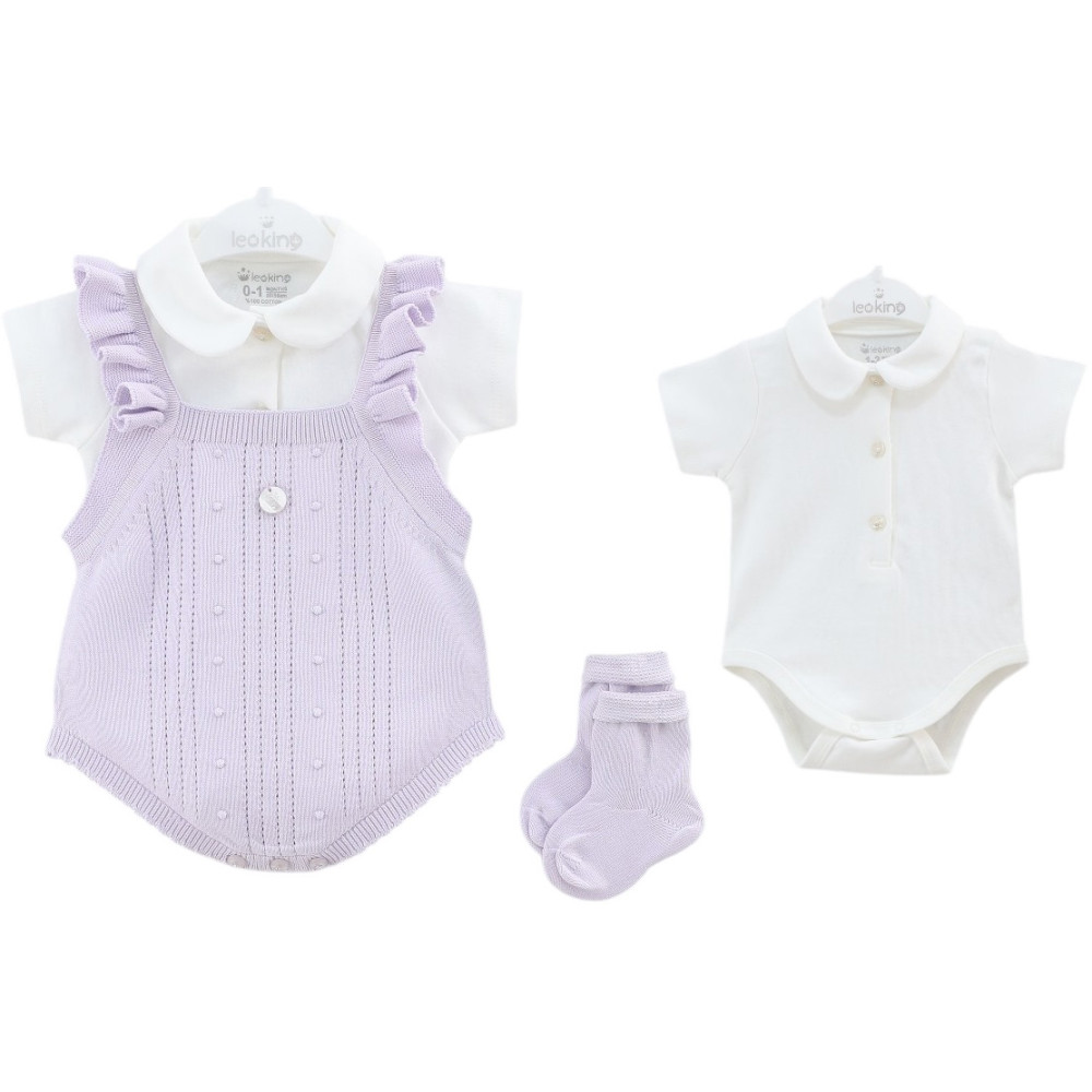 Set overalls+body+socks