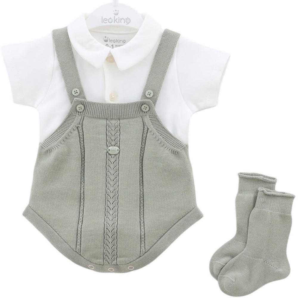 Set overalls+body+socks
