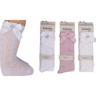 Knee high socks cotton Karmela