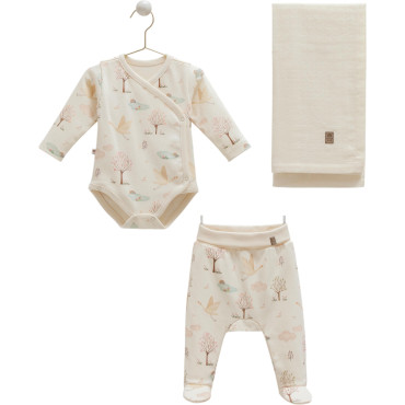 Set sweater+vest+blanket, series BASIC