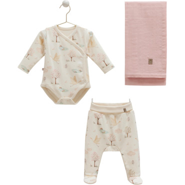 Set sweater+vest+blanket, series BASIC