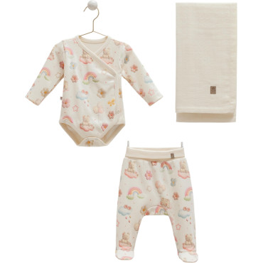 Set sweater+vest+blanket, series BASIC