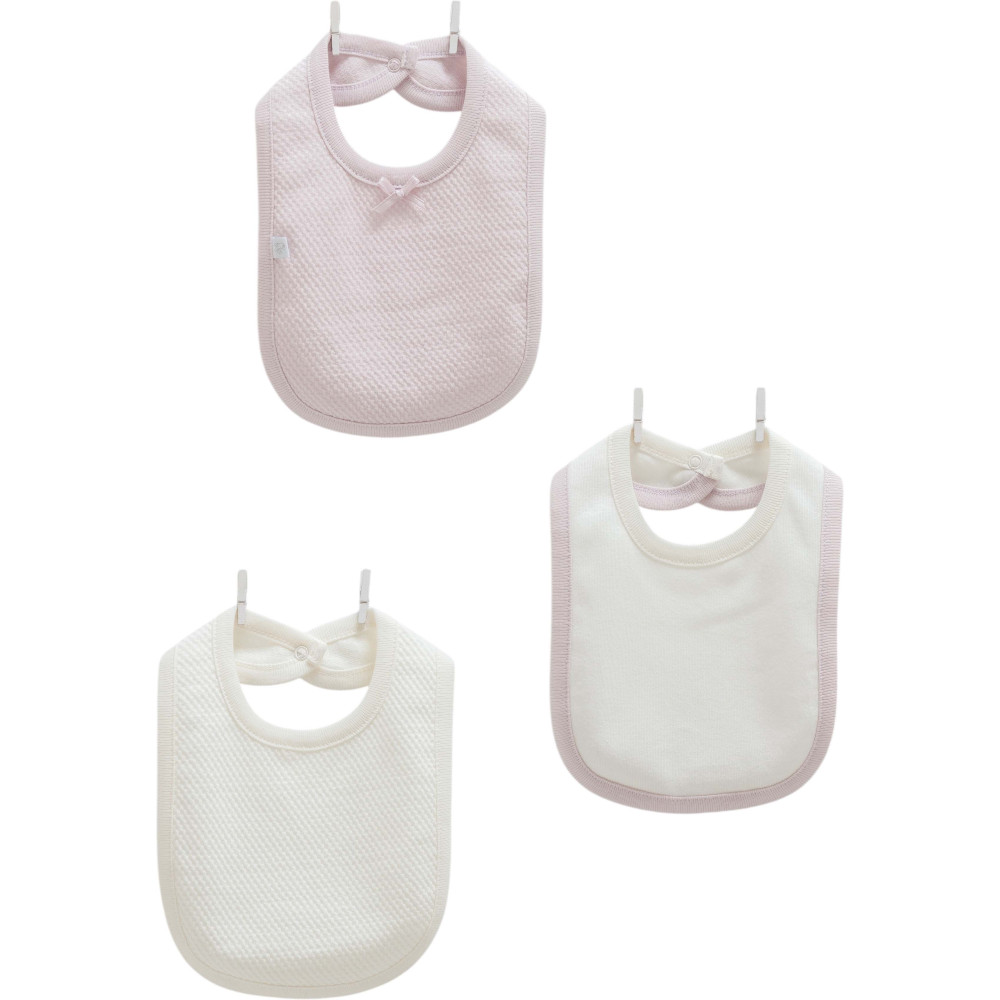 Bibs set 3pcs (pack of 4 sets), series LOVE FEEL