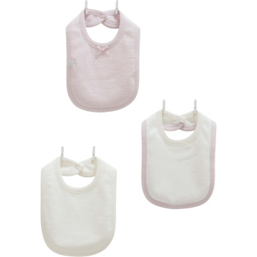 Bibs set 3pcs (pack of 4 sets), series LOVE FEEL