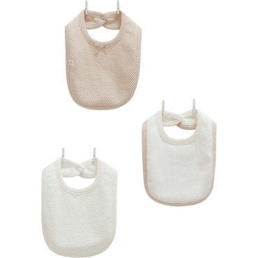 Bibs set 3pcs (pack of 4 sets), series LOVE FEEL