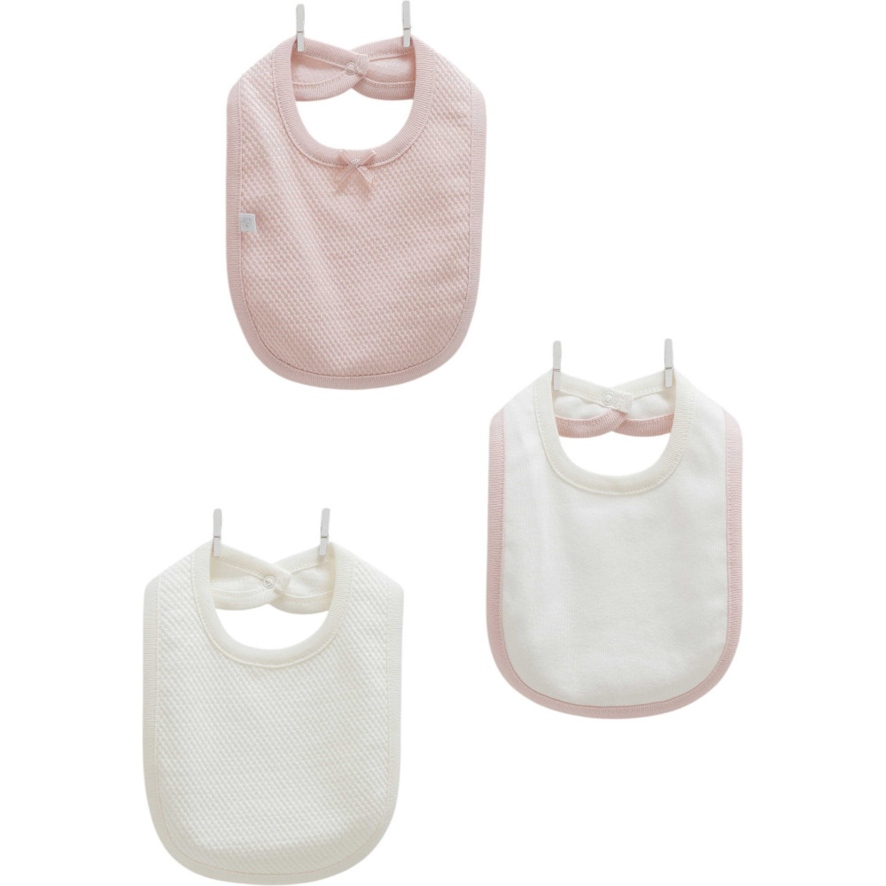 Bibs set 3pcs (pack of 4 sets), series LOVE FEEL