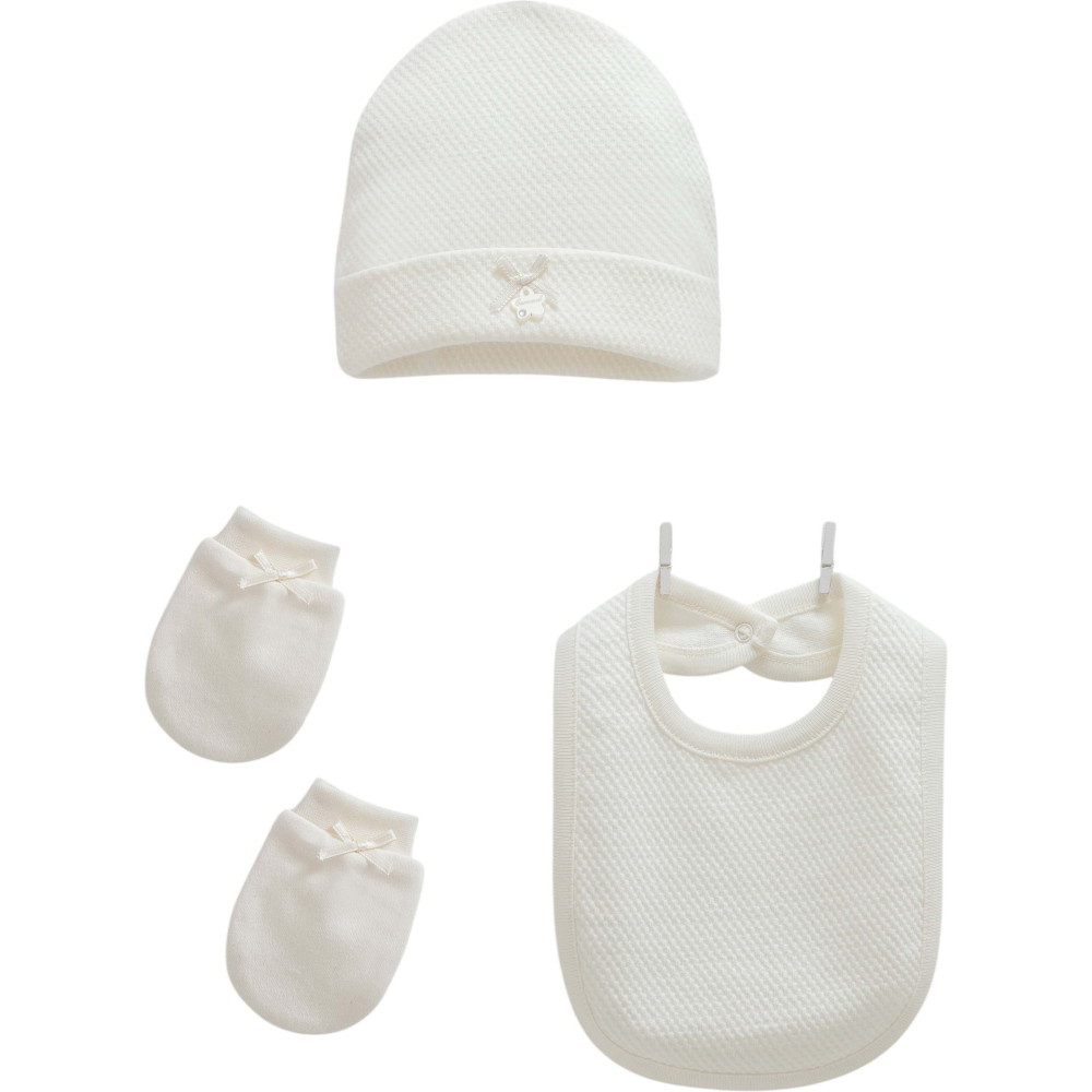 Hat+bib+gloves, series LOVE FEEL