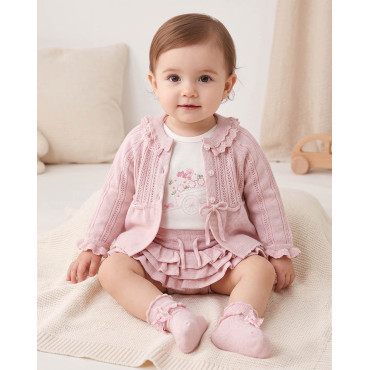 Set: Sweatshirt + Bodysuit + Shorts + Knee-High Socks