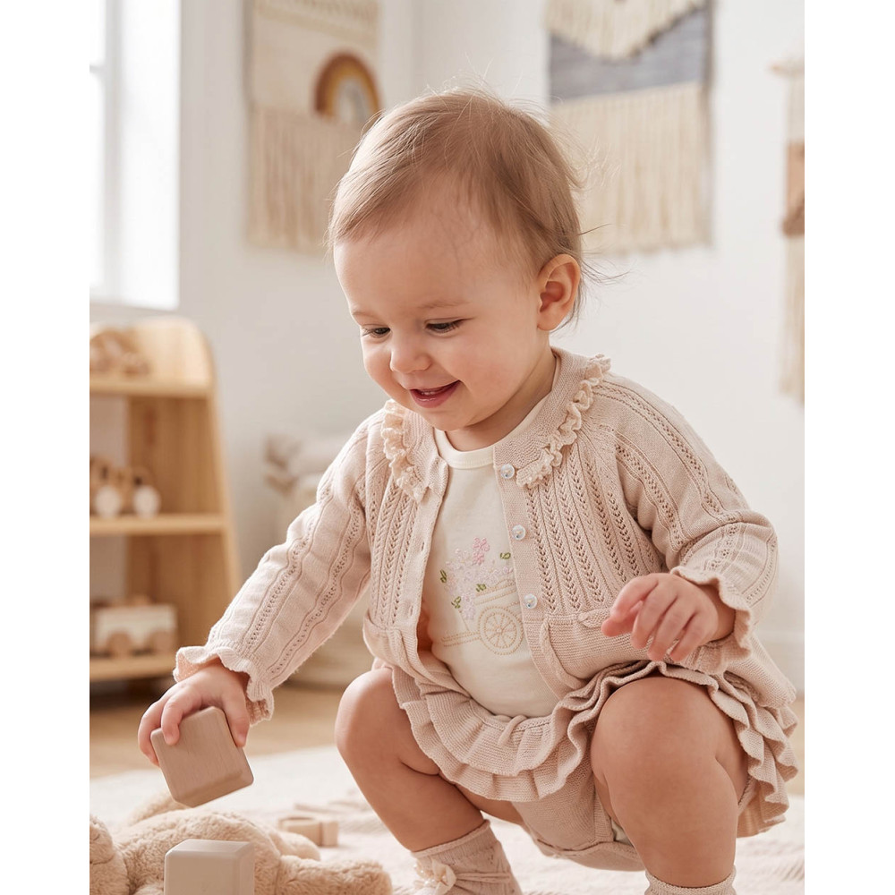 Set: Sweatshirt + Bodysuit + Shorts + Knee-High Socks