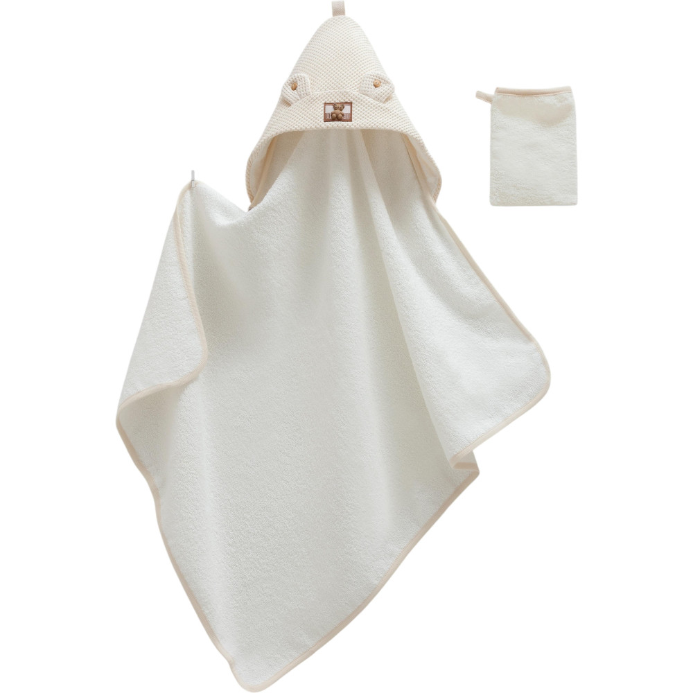 Towel+washcloth, series SOFT TEDDY