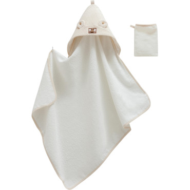 Towel+washcloth, series SOFT TEDDY