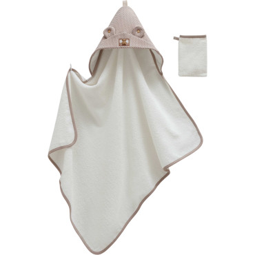 Towel+washcloth, series SOFT TEDDY