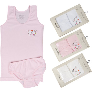 Set tank top+panties Pearly