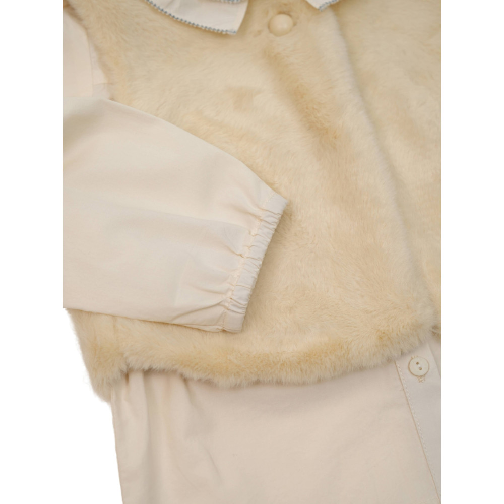 Set blouse+vest+skirt