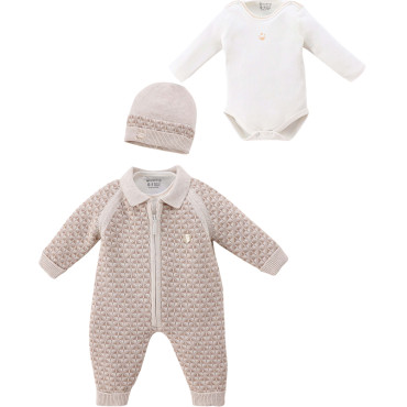 Set overalls+body+hat
