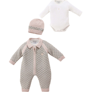 Set overalls+body+hat