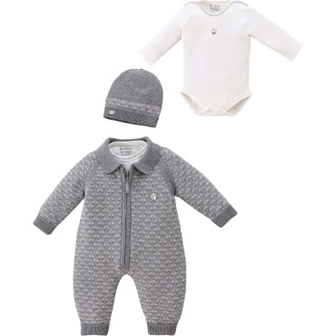 Set overalls+body+hat