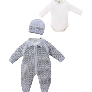 Set overalls+body+hat