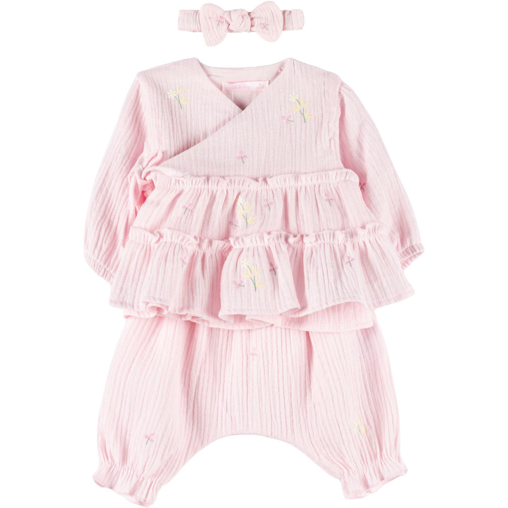 Set loose jacket+pants+headband
