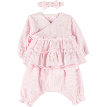 Set loose jacket+pants+headband