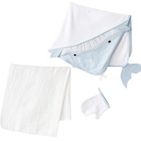 Set towel+blanket+washcloth, series MUSLIN HOME