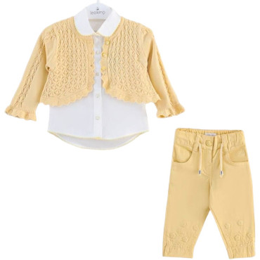 Set bolero+shirt+pants