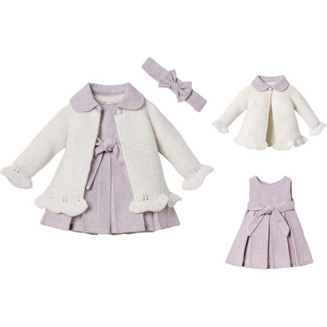 Set sweater+dress+headband