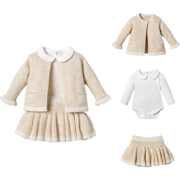 Set sweater+body+skirt