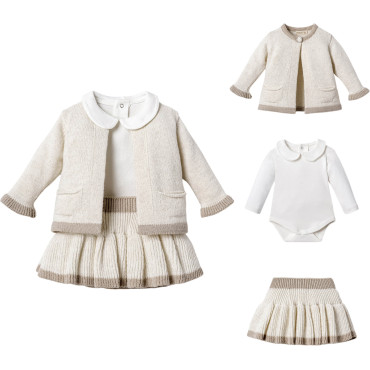 Set sweater+body+skirt