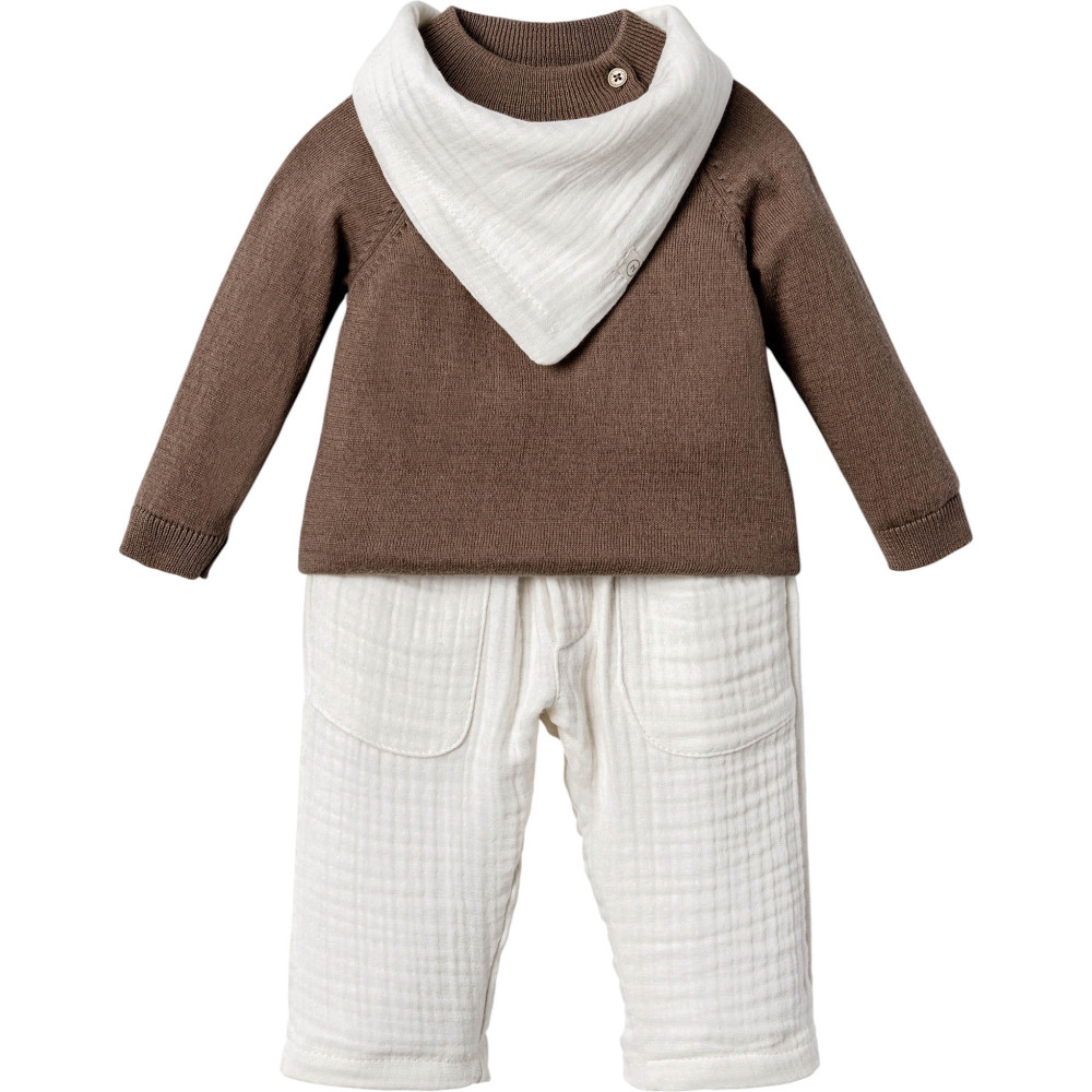 Set sweater+pants+bib