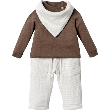 Set sweater+pants+bib