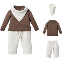 Set sweater+pants+bib
