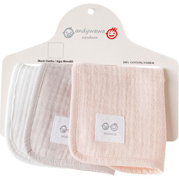 Handkerchiefs set 3pcs (pack of 6 sets), series MUSLIN HOME. (Expected 17.04.2025)