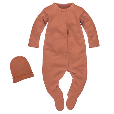 Set sleeping overalls+hat