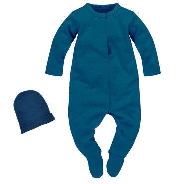 Set sleeping overalls+hat