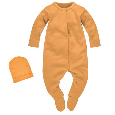 Set sleeping overalls+hat