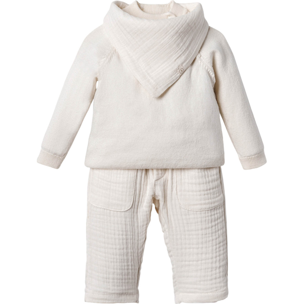 Set sweater+pants+bib