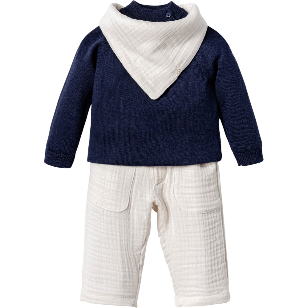 Set sweater+pants+bib