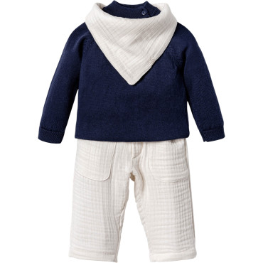 Set sweater+pants+bib