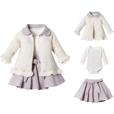 Set sweater+body+skirt