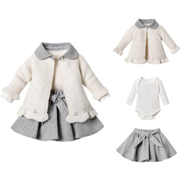 Set sweater+body+skirt