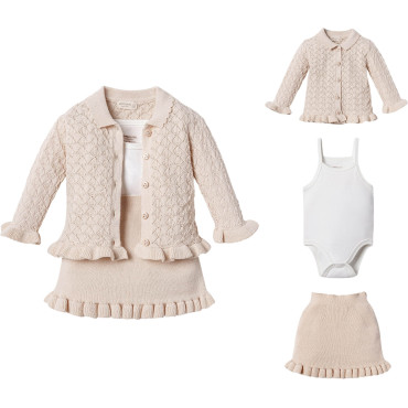 Set sweater+body+skirt