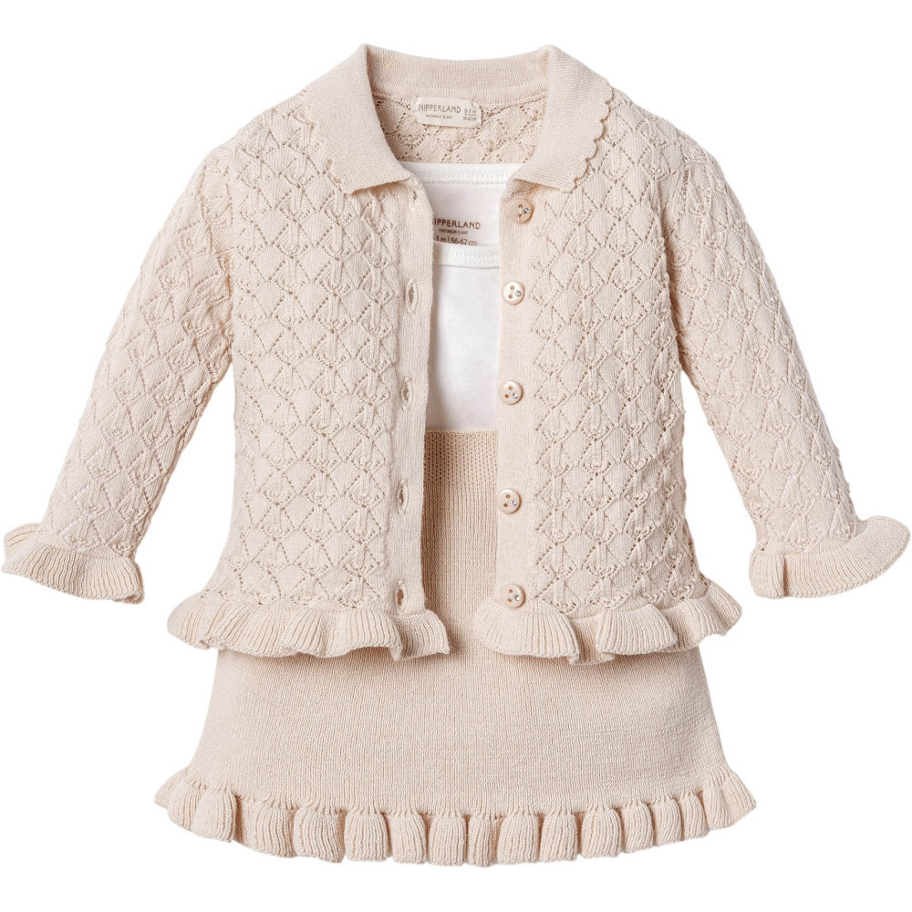 Set sweater+body+skirt