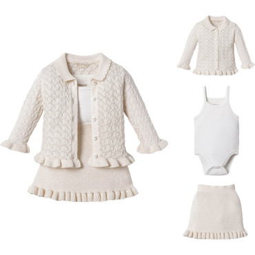 Set sweater+body+skirt