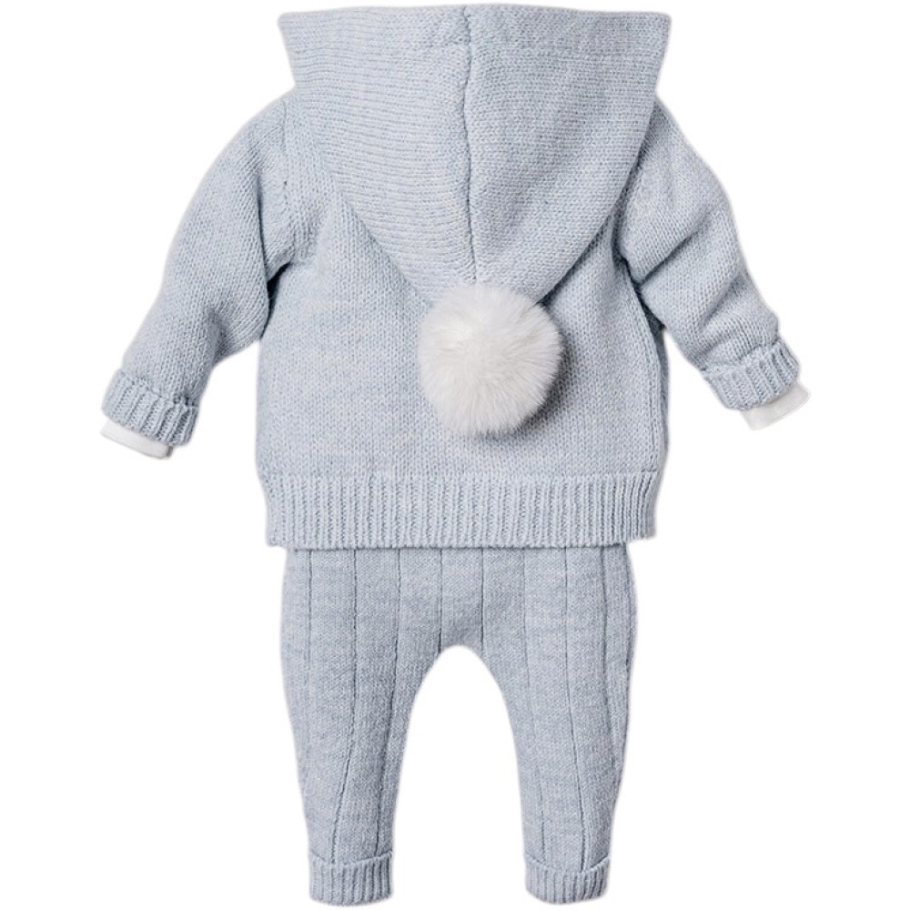 Set sweater+body+overalls